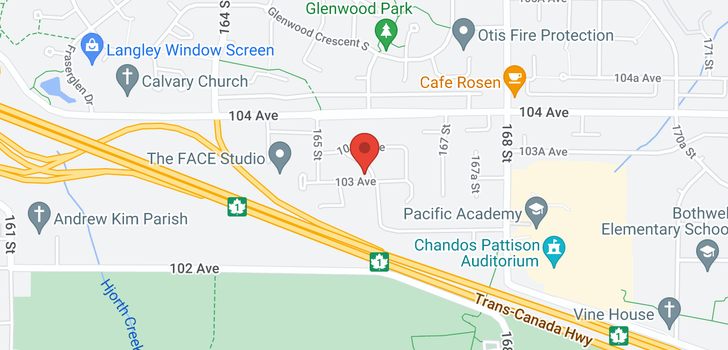 map of 16565 103 AVENUE